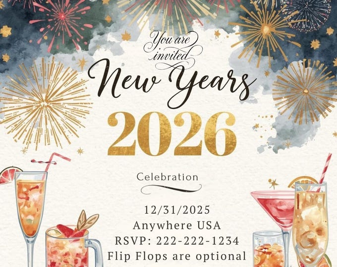 Flip Flops Optional: A Laid-Back New Year’s Bash!