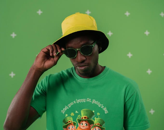 Irish Leprechaun Trio T-Shirt | St. Patrick's Day Shamrock Design