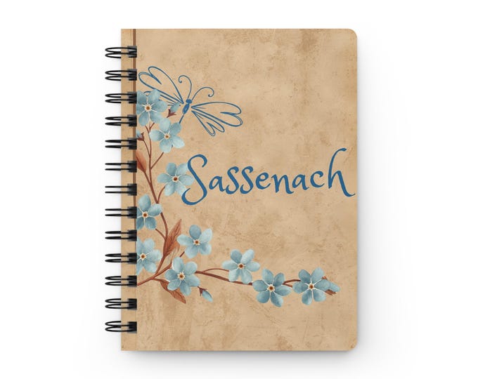 Sassenach Floral Notebook Spiral Bound Journal