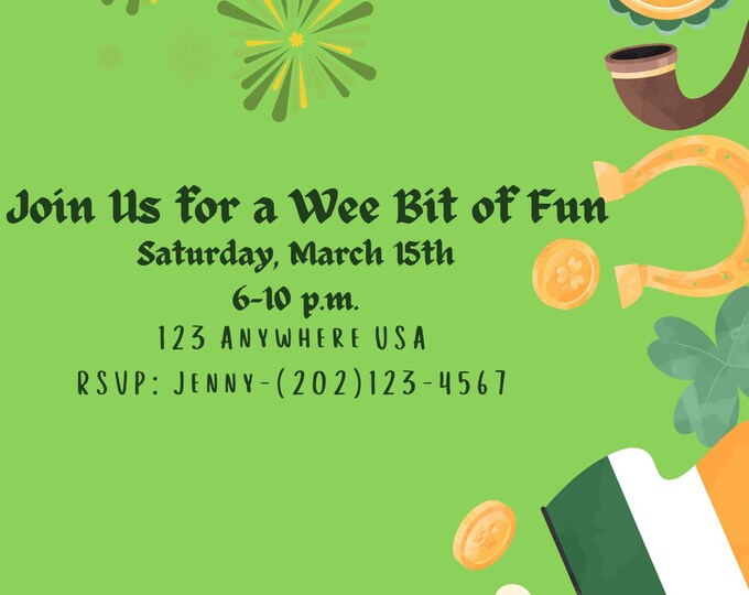 St. Patrick's Day Party Invitation