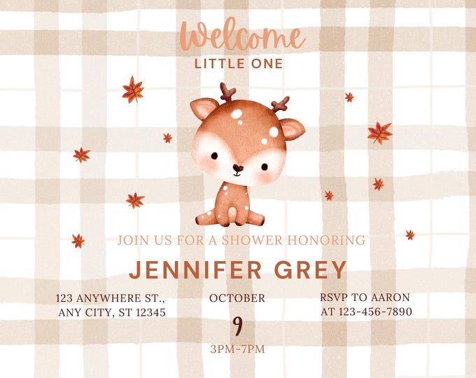 Welcome Little One-Baby Shower Invitation Set including Books for Baby and Thank Yous