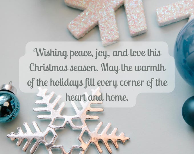 Blue and White Happy Holiday 6x4 Card