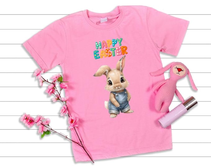Featured listing image: Happy Easter Bunny Tee | Toddler Easter Shirt