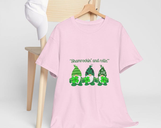 Shamrock Gnomes Tee | St. Patrick's Day shamrock gnome design