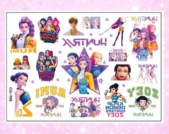 TEMPORARY TATTOOS - K Pop Demon Hunters