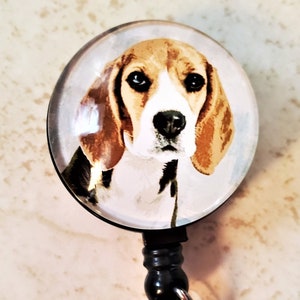 Beagle Badge Reel | Gift | Nurse | ID Badge | Teacher | Badge Reels | Veterinarian | Vet Tech | Stethoscope ID | Staff ID | Dog Badge Reel