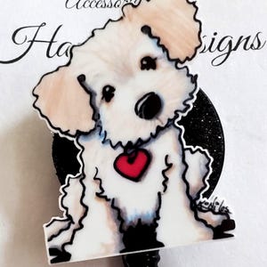 Dog Badge Reel | Gift | Nurse Gift | ID Badge | Dog Lover Gift | Badge Reels | Veterinarian Gift | Stethoscope ID | Staff ID Badge
