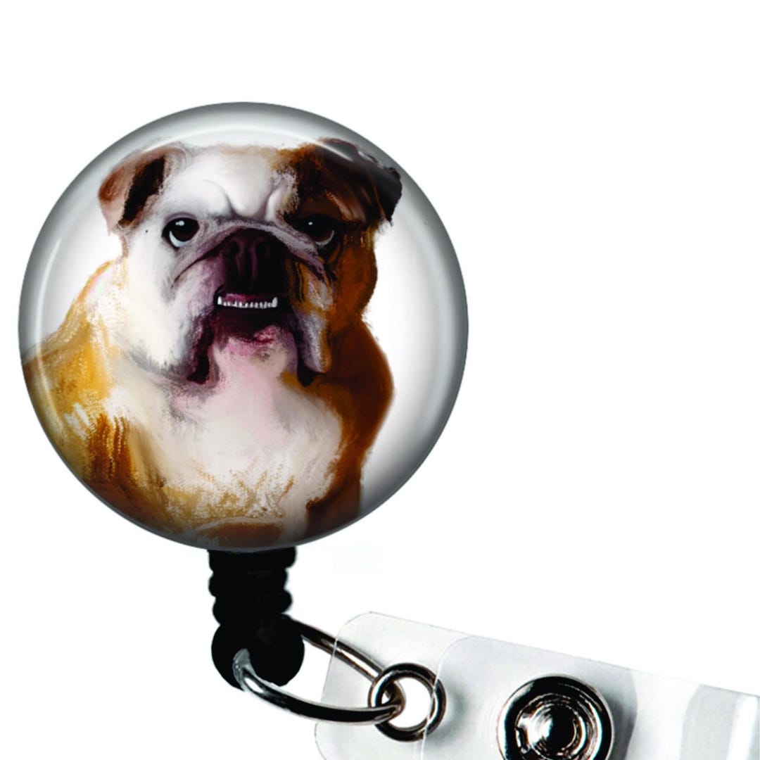 Veterinary Technician Pin Dog Paw Mandala - Retractable Badge Reel