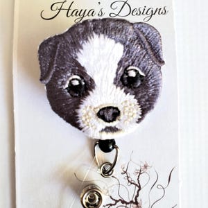 Border Collie Badge Reel | Nurse | ID Badge | Teacher | Dog Mom | Veterinarian | Vet Tech | Stethoscope ID | Staff ID | Dog Badge Reel