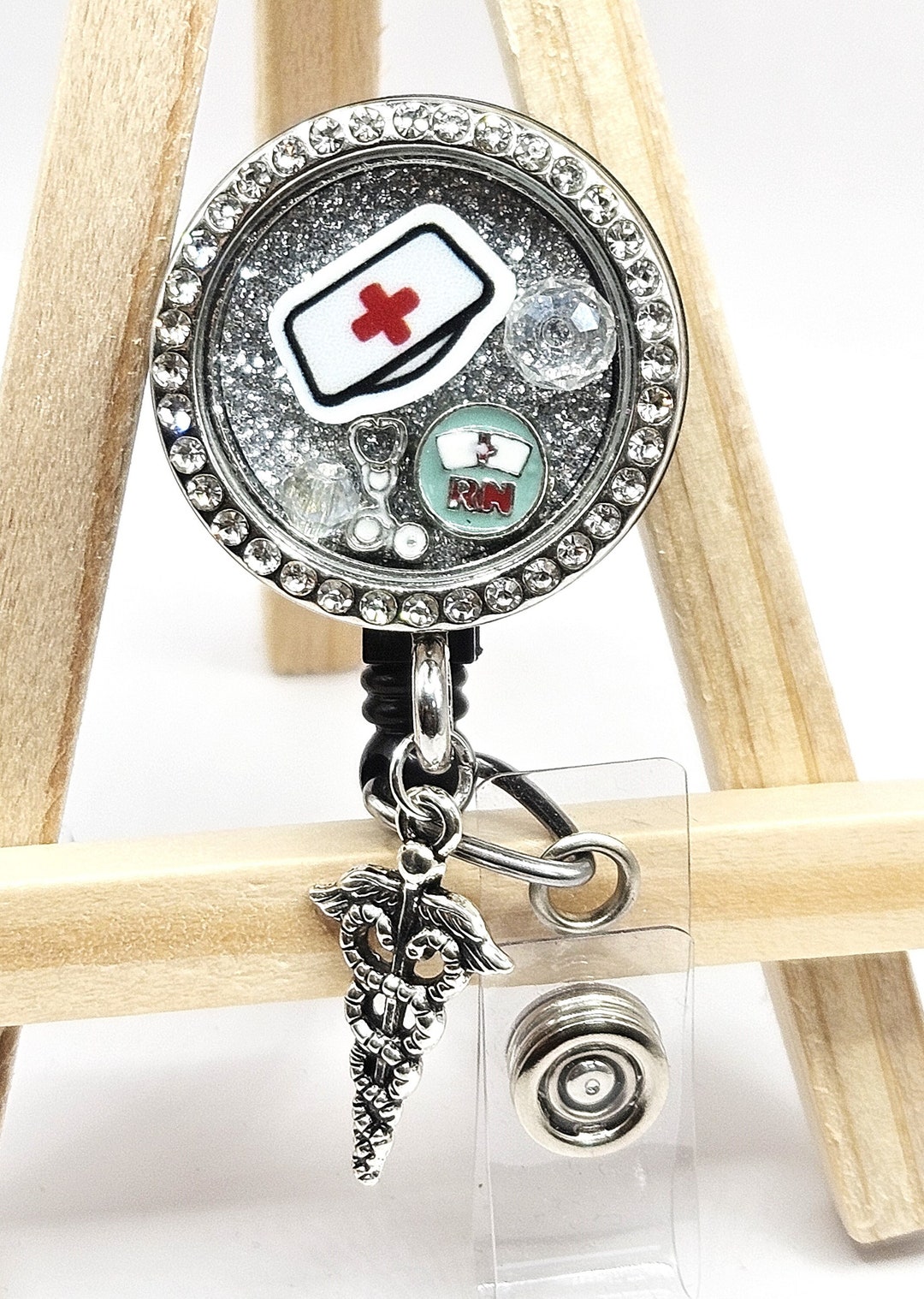 Healthcare Floating Locket Retractable Badge Reel, Breakaway Lanyard ...