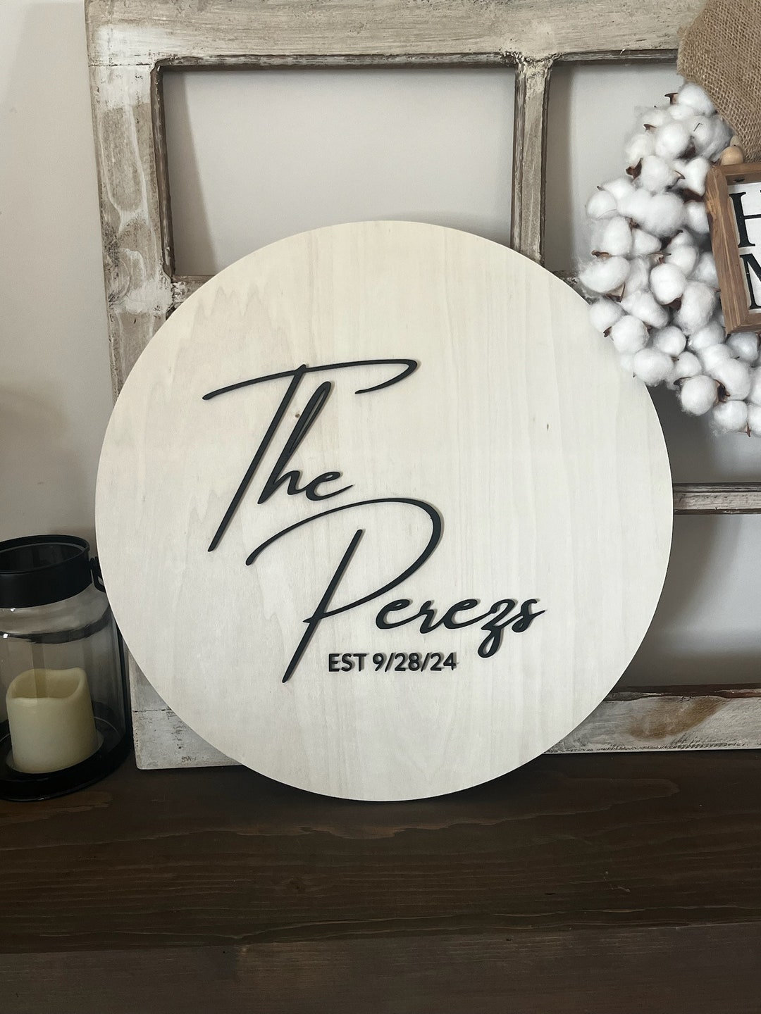 Personalized Wedding Guest Check-in Sign With Custom Last Name - Ready ...