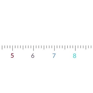 Keizerlijke liniaal SVG direct digitaal downloaden