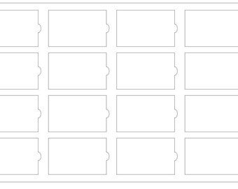 Business Card Jig SVG File, 16-Slot Laser Cut Template (Digital Download)
