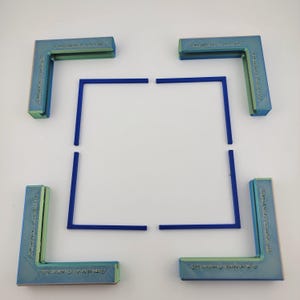 Separador/elevador magnético antirretroceso: plantilla de escuadra de resistencia industrial, accesorio láser de 3 mm a 6,35 mm para Glowforge, xTool, OMTech y Aeon