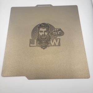 Custom Laser-Engraved Textured PEI Build Plate for Bambu Lab P1S/P1P – Seamlessly Brand Your 3D Prints with Every First Layer