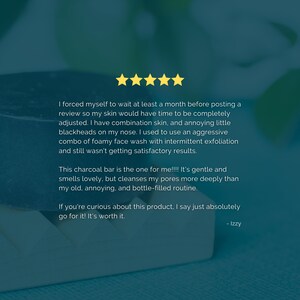 Activated Charcoal Solid Face Wash Soap Bar for All Skin Types | Zero Waste, Plastic Free, Vegan, Palm Oil Free, Cruelty Free