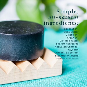 Activated Charcoal Solid Face Wash Soap Bar for All Skin Types | Zero Waste, Plastic Free, Vegan, Palm Oil Free, Cruelty Free