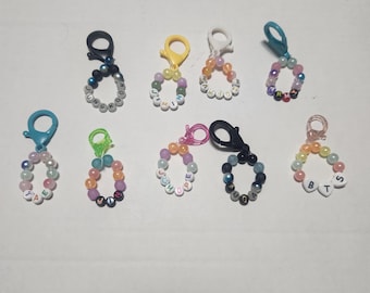 Handmade BTS Beaded Keychains