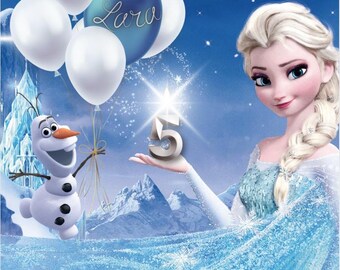 Invito personalizzato per compleanno bambini Frozen