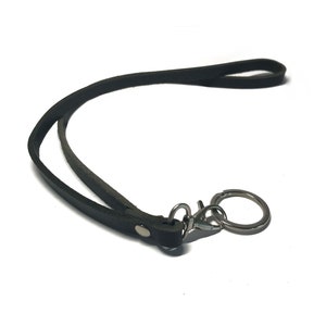 Leren-(vol nerf)-keykoord/keychain/Sleutelhanger / nekkoord / sleutelkoord / halskoord / badgekoord / pasjeskoord / id koord / toegangskoord