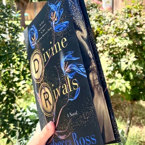 Divine Rivals Hand Painted Fore Edge Book with Metallic Detailing