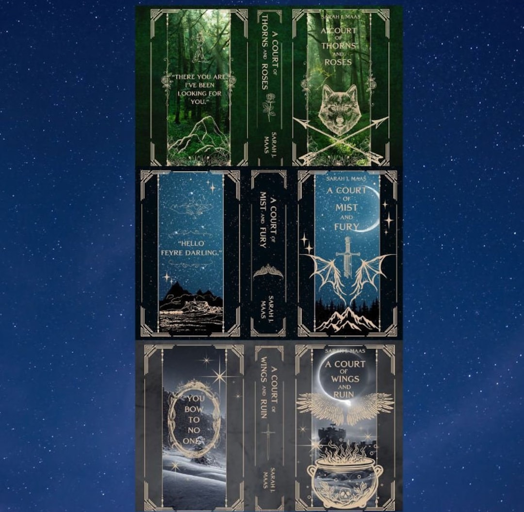 A Court of Thorns and Roses Series Dust Jackets sarah J. Maas, Acotar