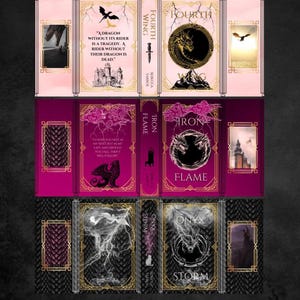 Pastel Special Edition Fourth Wing, Iron Flame, Onyx Storm Dust Jackets (Onyx Storm now available)