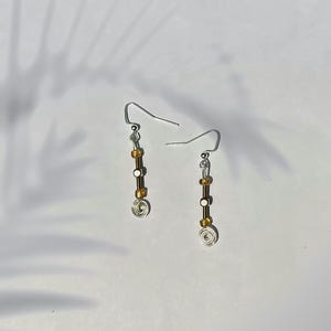 Rustic Spiral- Dangly Wire Earrings