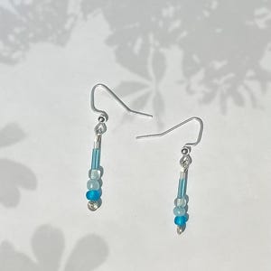 Ocean Breeze- Dangle Wire Earrings
