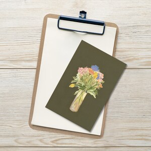 Zarte Blumen Postkarte: Ein Liebesstrauß in jeder Nachricht