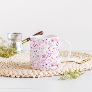 Mug marguerite | Tasses à thé confortables | Tasse en céramique à cappuccino Daisy | Jolie poterie marguerite | Cadeau de fiançailles | Cadeau de mariage