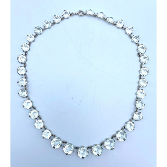 Vintage Art Deco Rivière Czech Rhinestone Crystal… - image 6