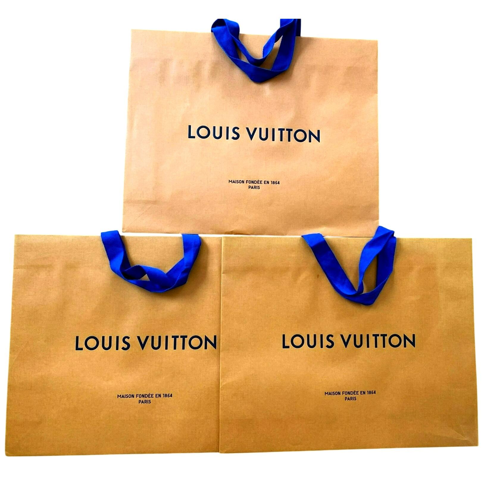 Louis Vuitton Empty Orange Shoe Box with 2 Dust Bags| Size 13x10