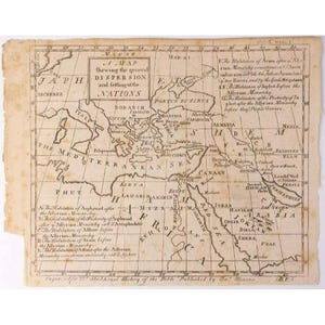 Map Thomas Stackhouse Holy Bible James Meuros Biblical Archaeology History 1700s