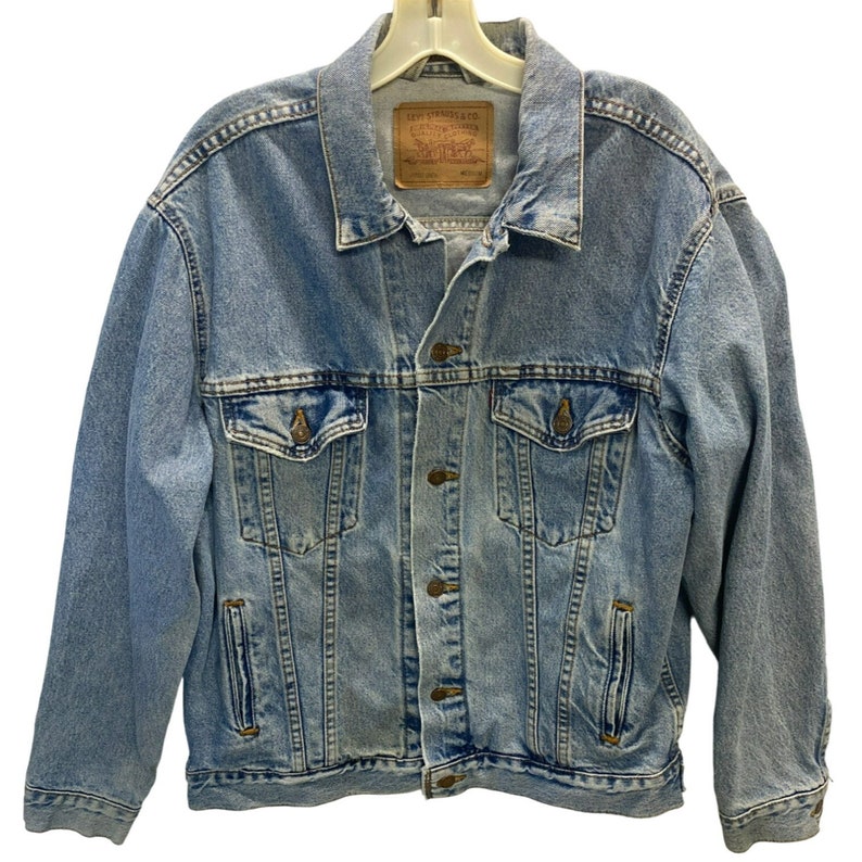 2000'S Levi's 70507-0389 denim jacket, men's size M cotton blue type Vintage Second Hand