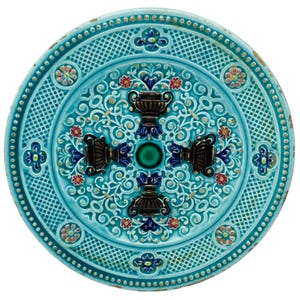 Majolica Plate Villeroy & Boch Schramberg Art Nouveau Deco Antique 1883-1912