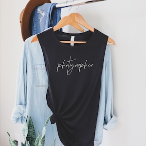 PHOTOGRAPHER || Bella Canvas Women&#39;s Flowy Scoop Muscle Tank