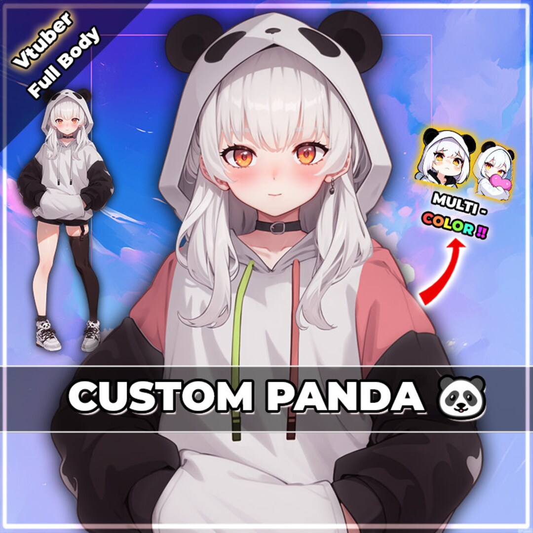 Anime Girl With Panda Hoodie Cute Teen Clothes Kawaii Panda Hoodie