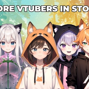 Ready to Use Vtuber, White Succubus Girl PACK / Premade & Presetup model, PNGTUBER INCLUDED / Vtube Studio / Twitch / Commercial use / Combo zdjęcie 10