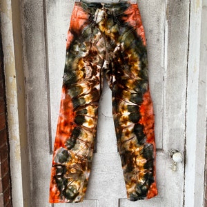 Tie dye, tie dye pants, size 0, fall colors, women’s, teenagers, cute, unique tie dye, hippie, boho, gift