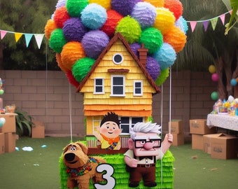 Up Themed Personalized Pinata