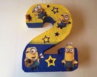 Minions birthday  theme  piñata