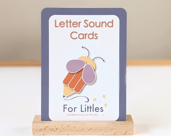 Preschool Letter Sound Phonics Activity Cards for Pre-reading