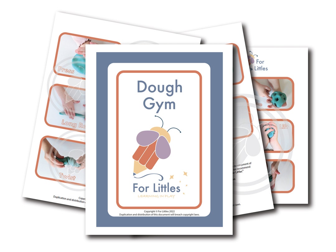 Digital Download Dough Gym Cards for Fine Motor Skills Etsy