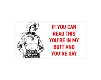 Gay Cowboy Bumper Stickers