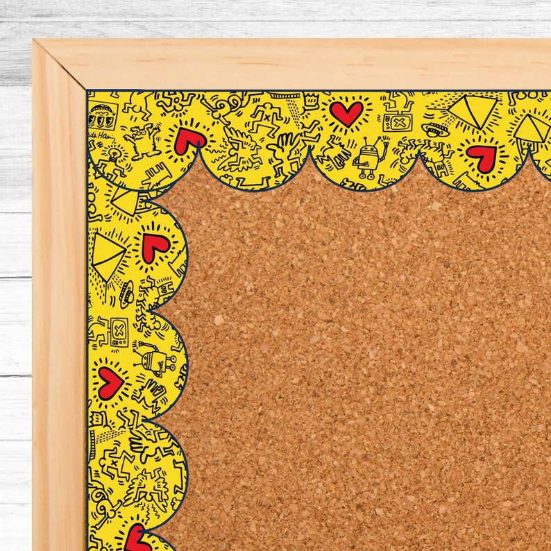 Keith Haring Bulletin Board Border Etsy