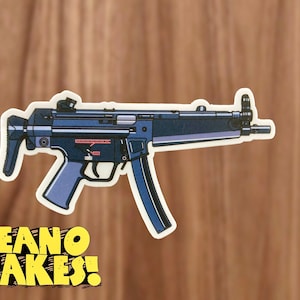 Rifle Gun Sticker HK MP5 Compact Waterproof Vinyl Sticker
