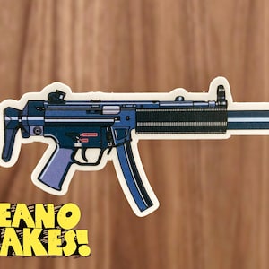 Rifle Gun Sticker HK MP5SD Compact Waterproof Vinyl Sticker