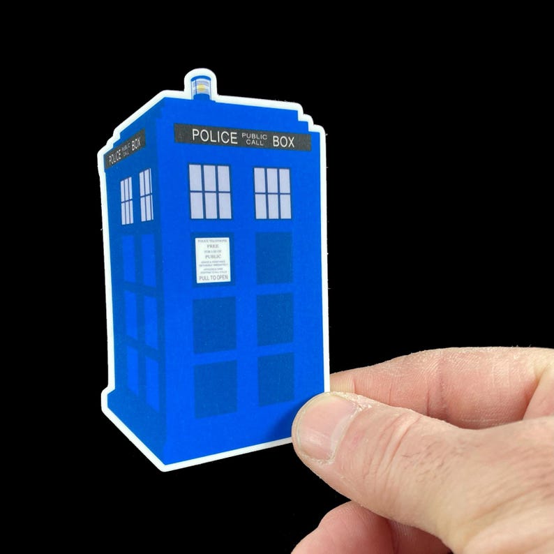 Doctor WHO Sticker - TARDIS Sticker - Waterproof Vinyl Sticker - Pop ...