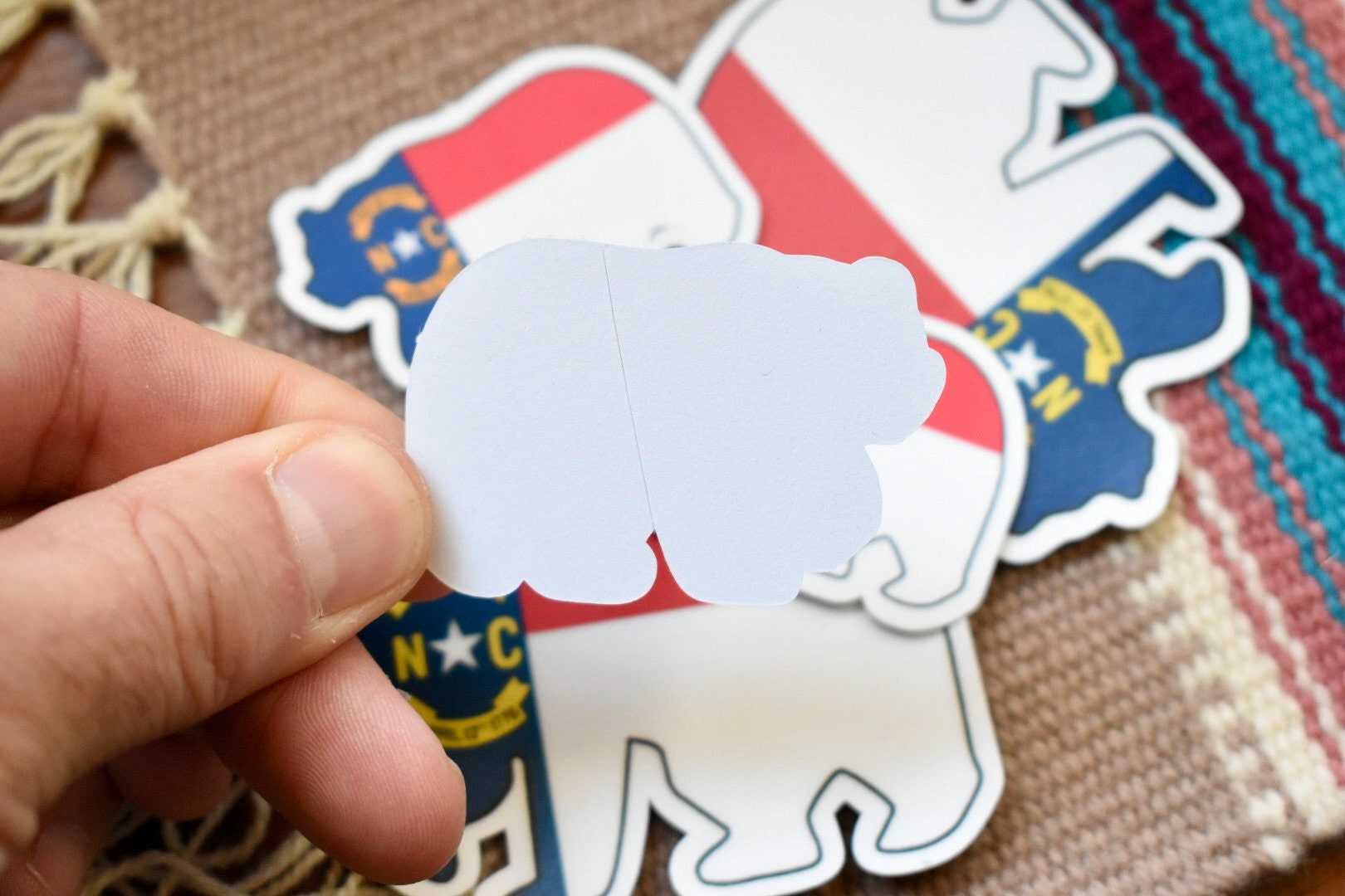 North Carolina Sticker NC Flag Black Bear Waterproof Vinyl Sticker - Etsy